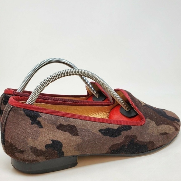 The Kooples Camo Suede Loafers Flats Shoes Size 38 8 - Picture 4 of 11
